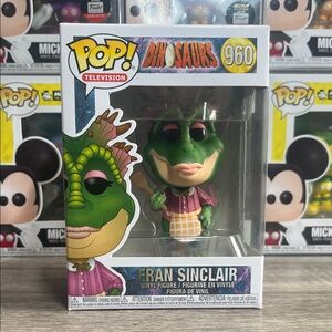 Funko Pop Dinosaurs Fran Sinclair Figure with Green and Pink Accents